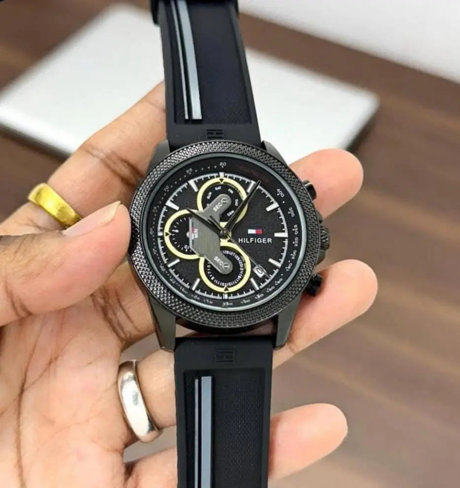 Tommy Hilfiger Men’s Watch – Green Silicone Strap | GreatIndiaCart greatindiacart.com