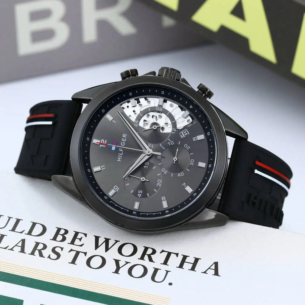 Tommy Hilfiger Men’s Watch – Green Silicone Strap | GreatIndiaCart greatindiacart.com