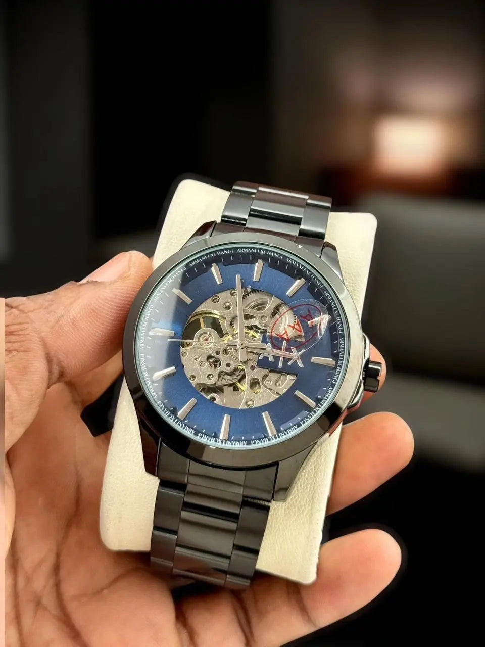 Men’s ATX Skeleton Mechanical Watch – Silver Strap | GreatIndiaCart greatindiacart.com