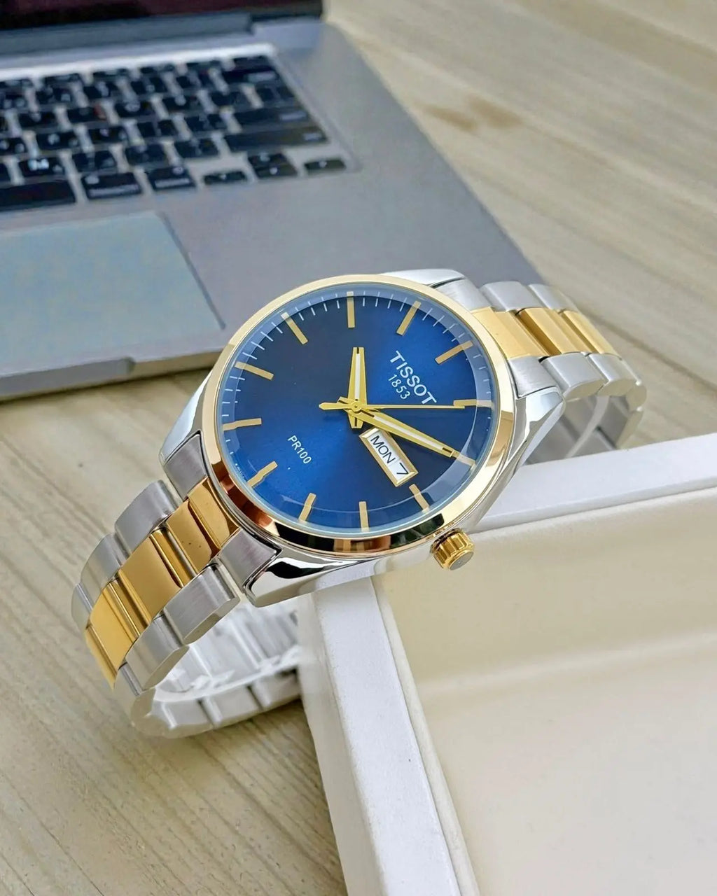 Men’s Classic Tissot Dual-Tone Metal Watch – Silver & Gold | GreatIndiaCart greatindiacart.com