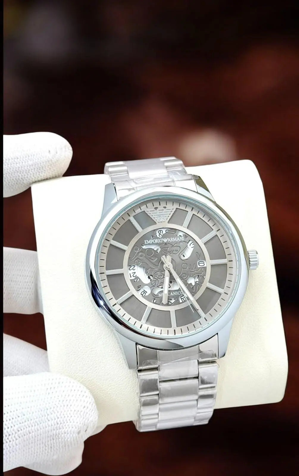 Men’s Luxury Mechanical Watch – Black Metal Strap | GreatIndiaCart greatindiacart.com