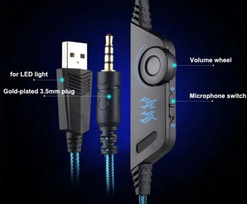 Ninja Dragon G9300 LED Gaming Headset with Microphone greatindiacart.com