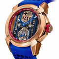 FC Barcelona Edition Jacob & Co Skeleton Watch – Blue Strap | GreatIndiaCart greatindiacart.com